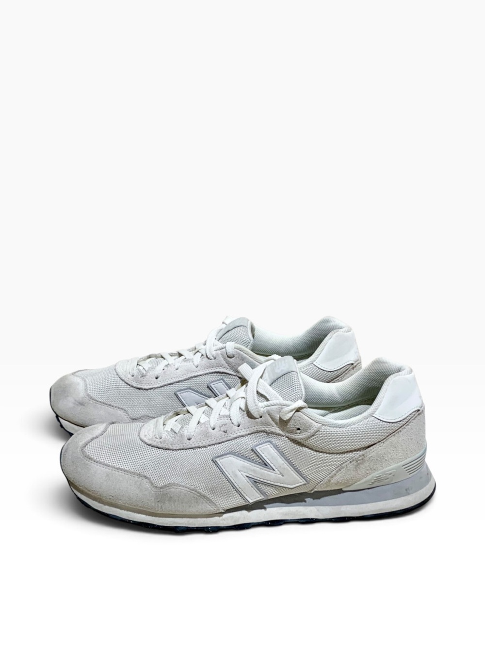 Mens New Balance 515 Running Shies #ML515WHT Silver Grey Size 13